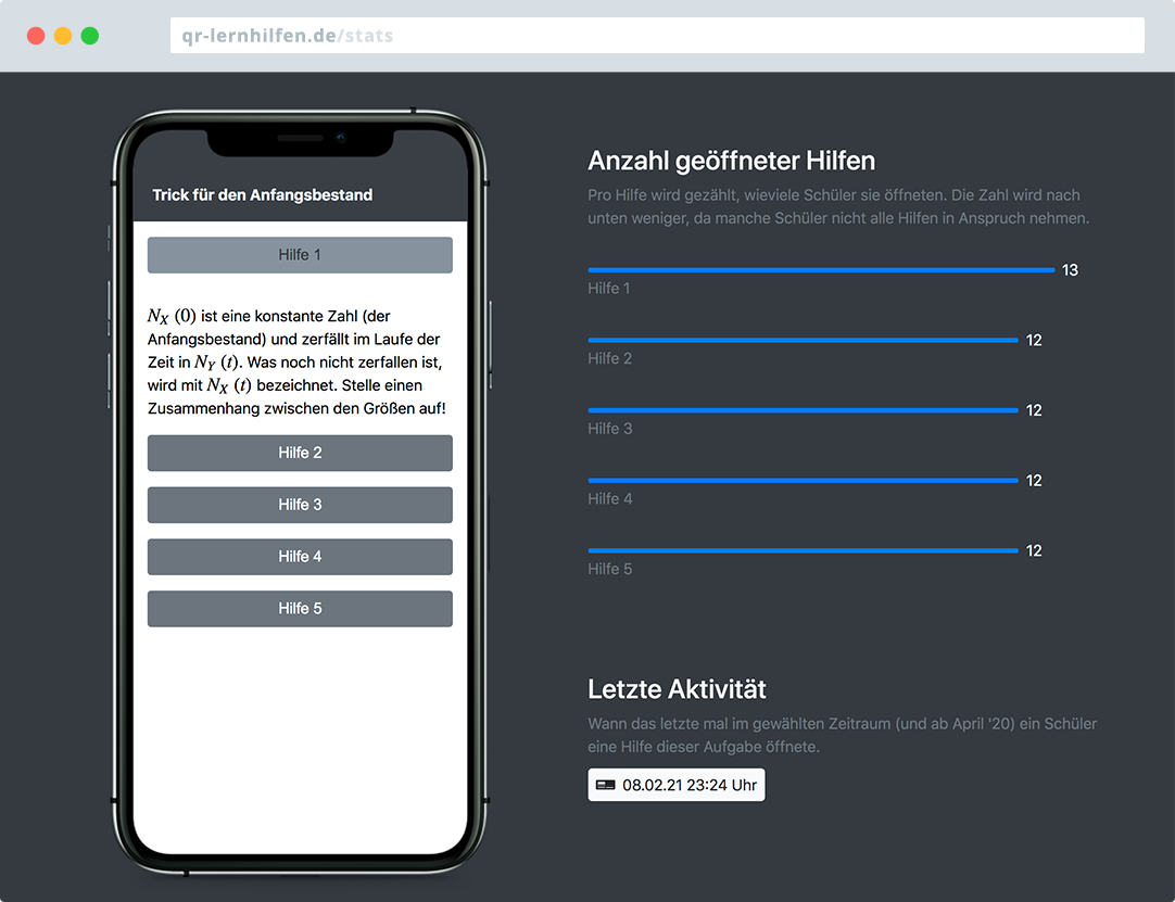 Webseite QR-Lernhilfen